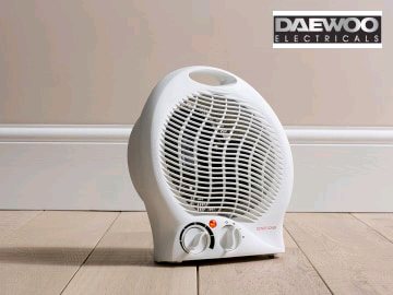 Daewoo Upright Fan Heater 2000w 