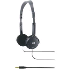 JVC Foldable Lightweight Stereo Headphones BLACK 