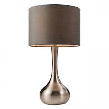 Endon Piccadilly Touch Table Lamp 40W Satin Nickel