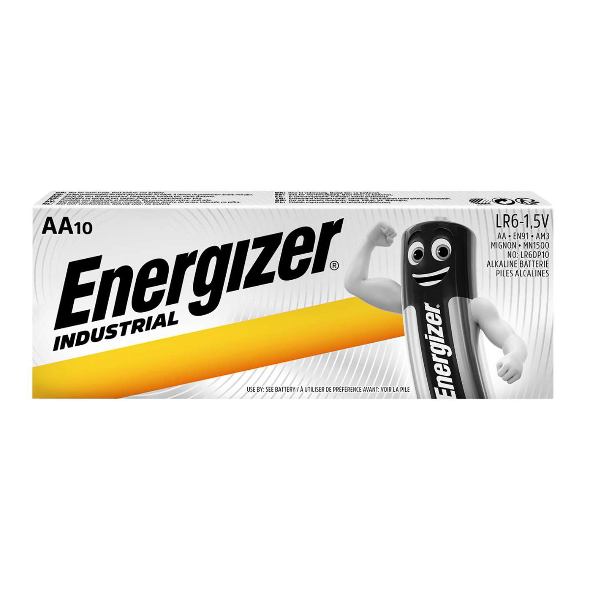 Energiser AA Industrial Batteries 10pk S6602