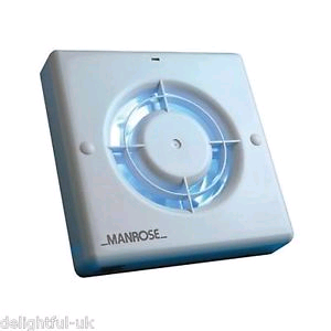 Manrose 4" 100mm Wall/Ceiling Fan Low Voltage 