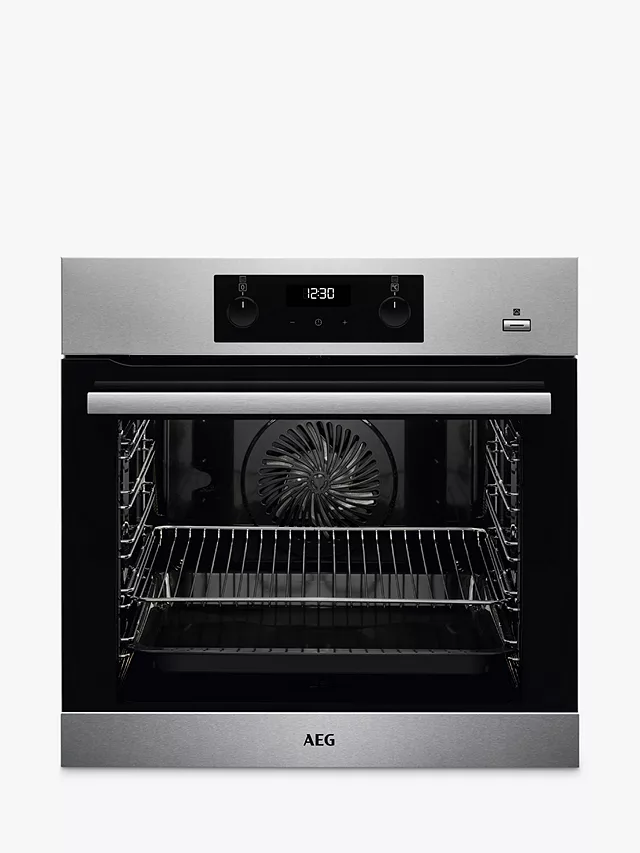 AEG BES35501EM 6000 Series Built In Electric Single Oven With Steam Function Stainless/Steel