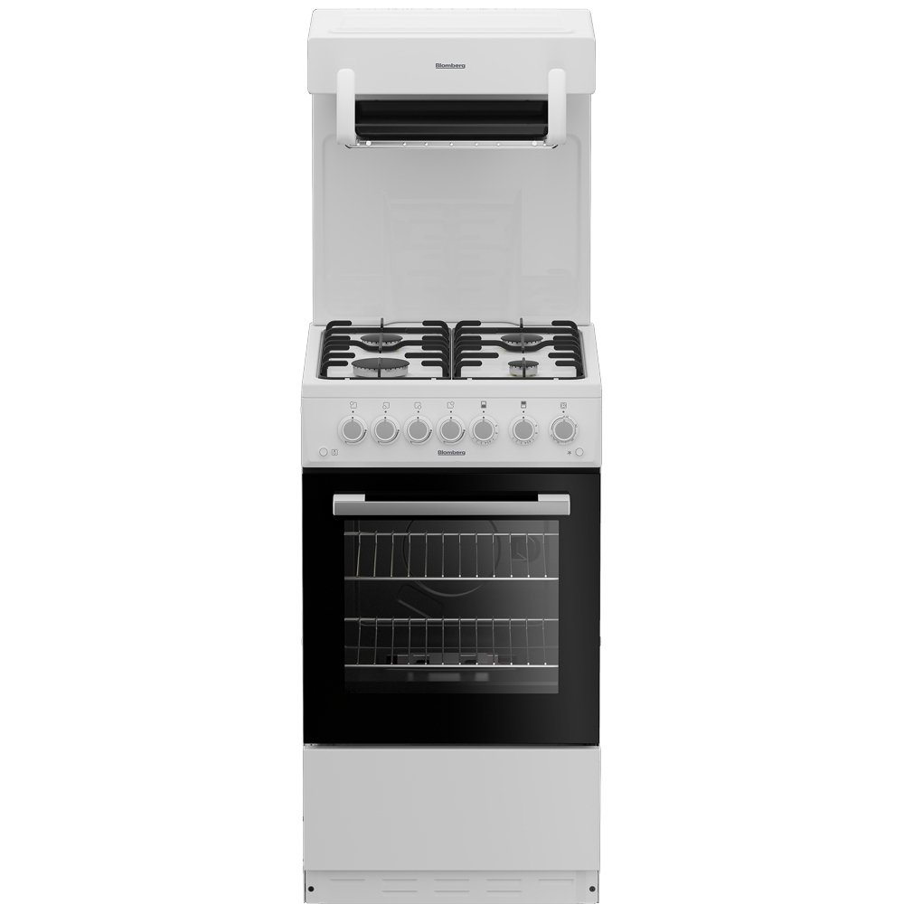 Blomberg GGS9151W 50cm Single Oven Gas Cooker with Eye Level Grill - White