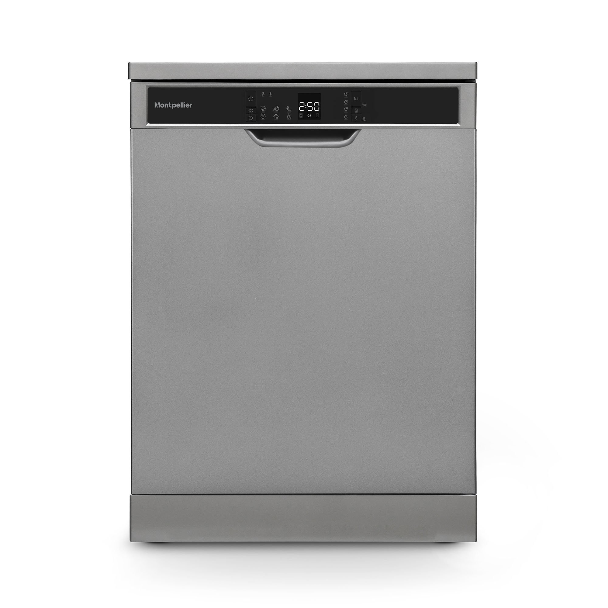 Montpellier MDWD1464S 60cm 14 Place  Freestanding Dishwasher in Silver