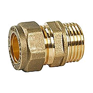 Copper 35mm - 1 1/4" Male Coupler Compression 