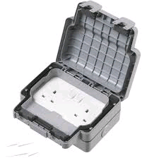 MK Masterseal 2gang Switched 13A DP Socket IP56 