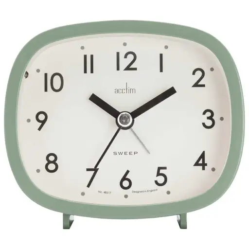 Acctim Hilda Retro Non-Ticking Alarm Clock Cloverfield
