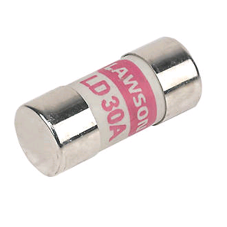 Fuse BS88 HRC 30amp. LD or C30 12.7 x 29mm. 240V Red 