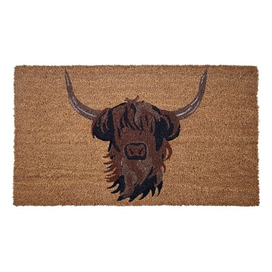 Gainsborough Highland Cow 70cm x 40cm Coir Door Mat