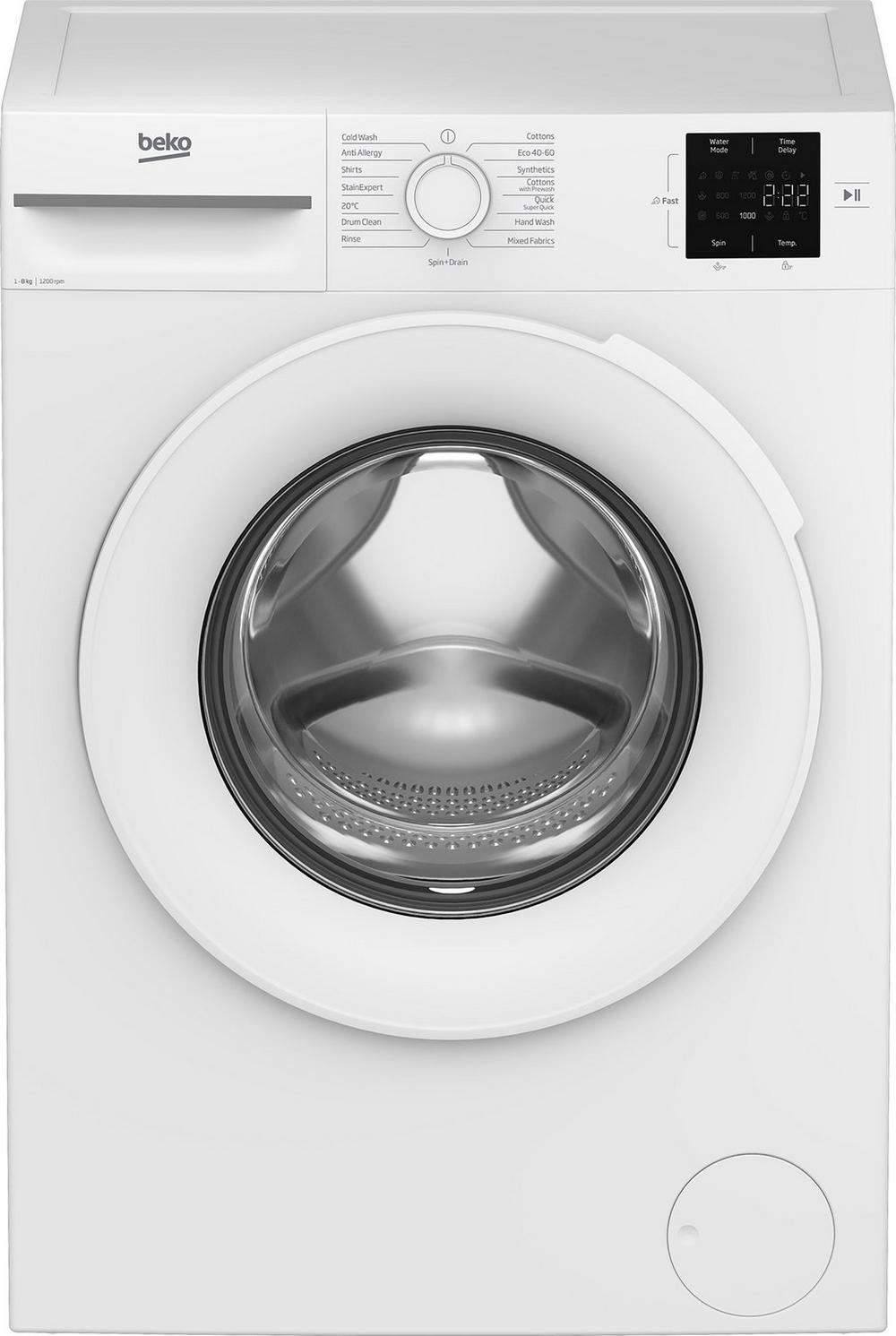 Beko BMN3WT3821W 8kg 1200 Spin Washing Machine - White