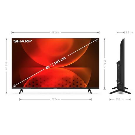 SHARP 2TC40FH2KL2AB 40" Full HD LED Android Smart TV Chromecast