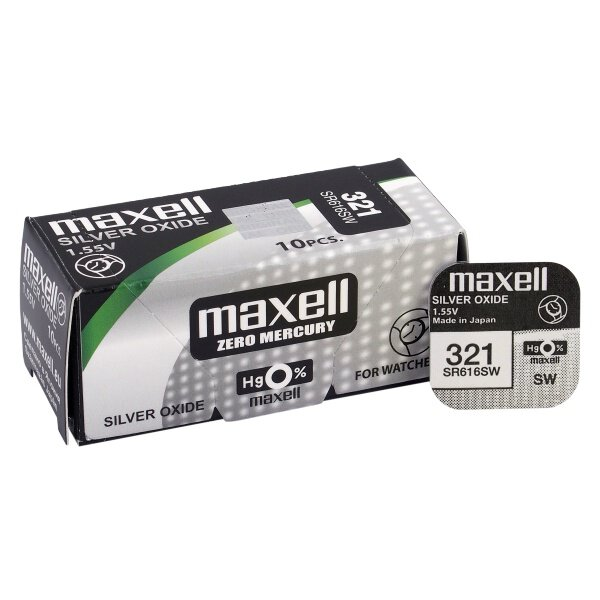 Maxell Battery Button Cell Silver Oxide 1.55V for Watches 