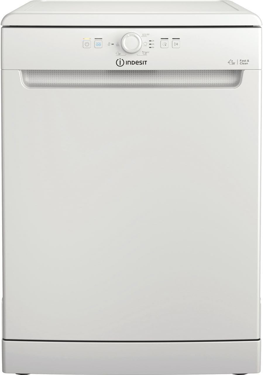 Indesit D2FHK26UK Standard Dishwasher 13Place in White -  E Rated