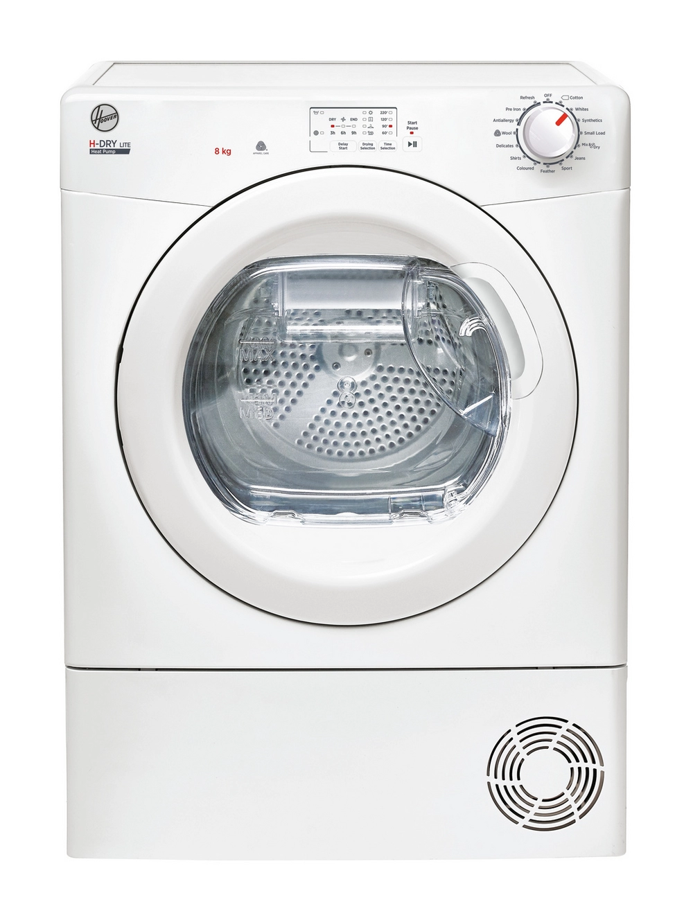 Hoover H-Dry 300 HLE H8A1LE-80 8kg Heat Pump Tumble Dryer - White