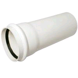 Floplast Soil Pipe 110mm 3mtr Single Socket White 