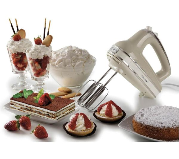 Ariete AR4803  Retro Hand Mixer 450W 5 Speed Cream