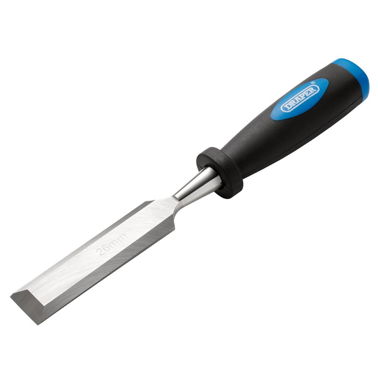 Draper 26mm Soft Grip 'Pound Thru' Bevel Edge Wood Chisel
