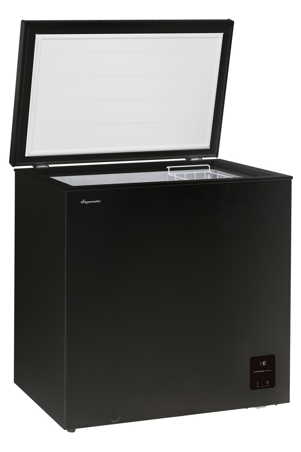 Fridgemaste rMCF198EB Chest freezer 198ltr Capacity E Energy Rated -Black  H85.4cm x W80.2cm x D55.9cm 