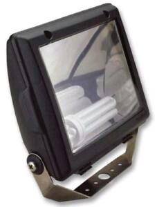 ASD Smart Flood HF 42w Black c/w Photocell 