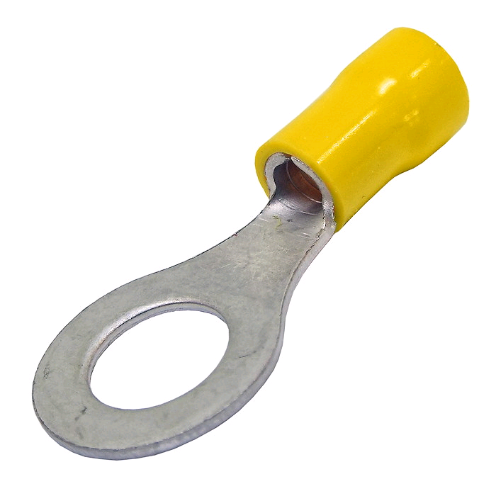 Niglon Yellow Ring Terminal 10 Crimp (Pack 100) 