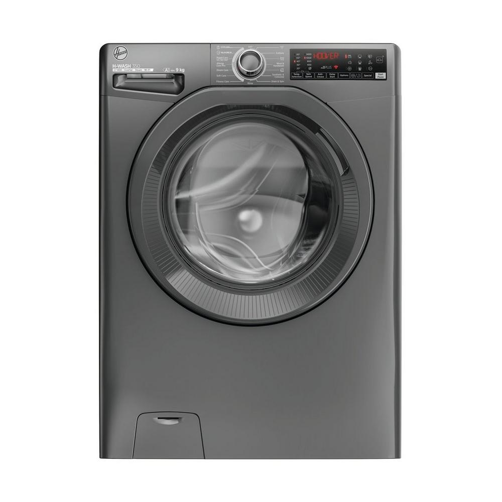 Hoover H3WPS496TMRR6 9kg 1400 Spin Washing Machine - Graphite A Energy RAted