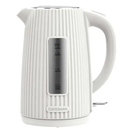 Statesman 1.7L Ribbed Kettle White 3kw