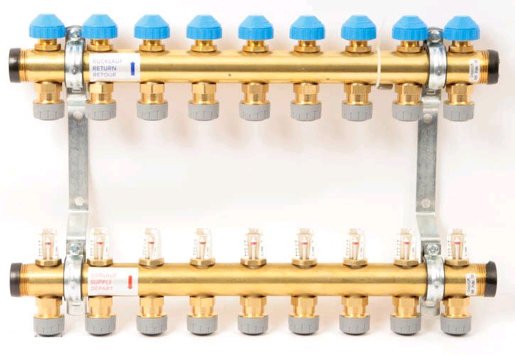 Polypipe 15mm x 9port UFH Manifold 