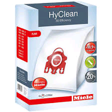 Miele 9917710 Cleaner Bags Cylinder Range S200/300/500/700&S4 Series 4 Bags=2 Filter 