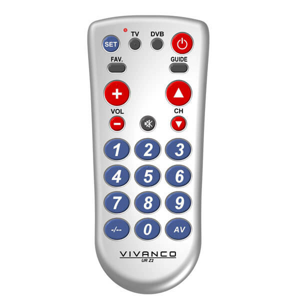 Vivanco 34873 2 in 1 Big Button Universal Remote