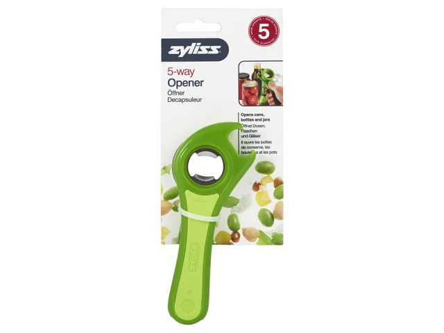 Zyliss E24225 5-Way Opener For Cans, Bottles, Jars