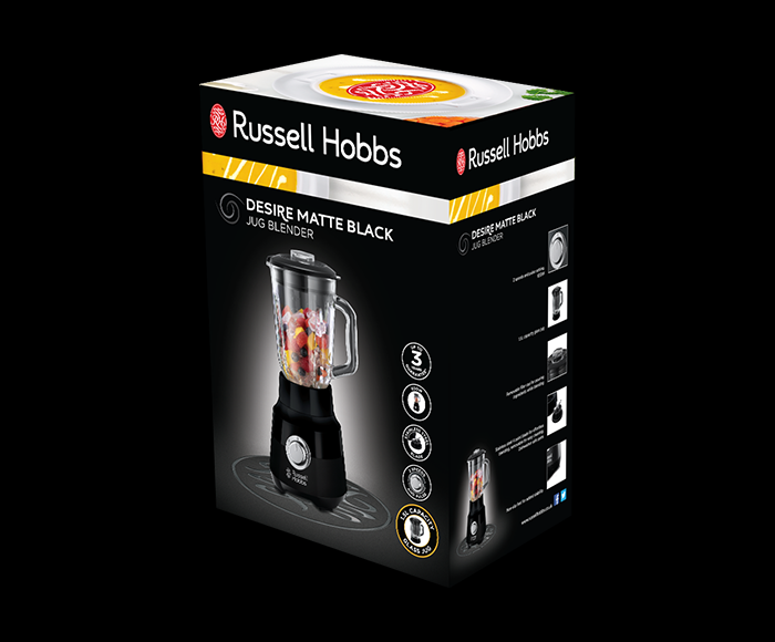 Russell Hobbs 24722 Desire Matte Black Jug Blender