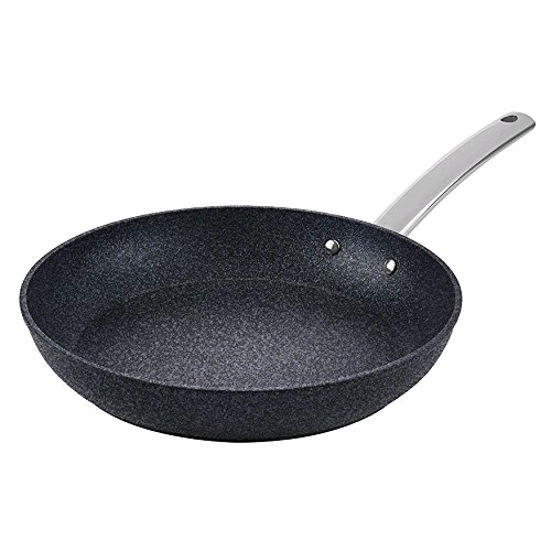 Tower Frying Pan, Trustone, Aluminium with Easy Clean Non-Stick Inner Coating, Violet Black, 28 cm