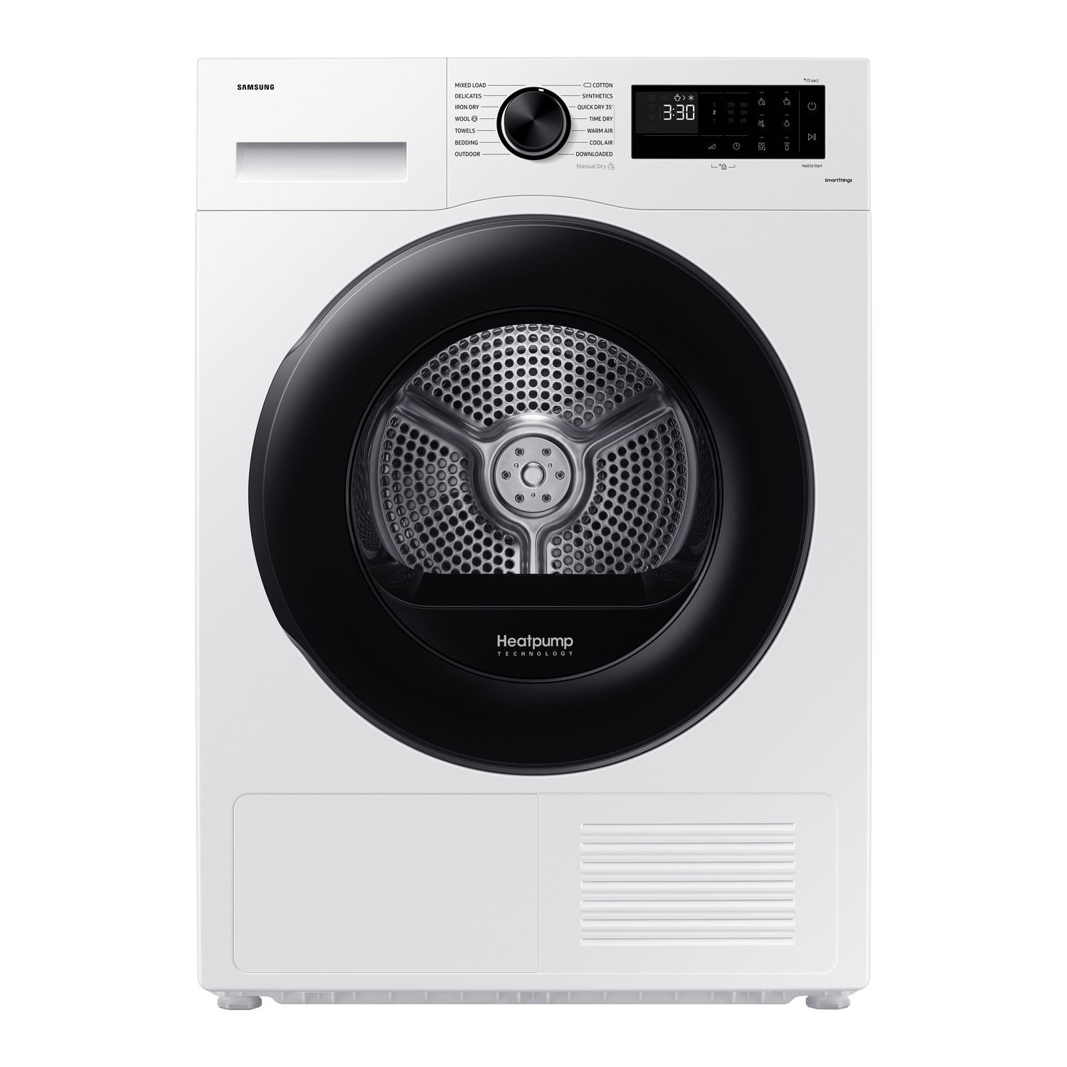 Samsung Series 5 Optimal DryDV90CGC0A0AEEU 9kg Smart Heat Pump Tumble Dryer - White