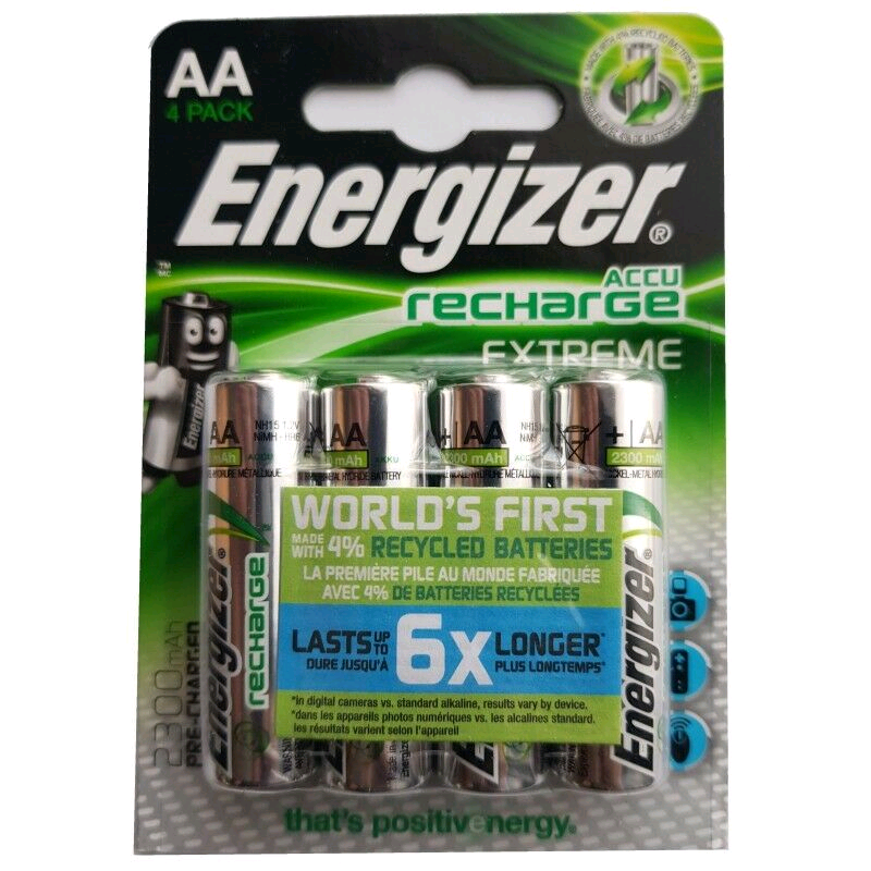 Energizer AA Extreme Rechargeable Battery 2300mAh S10262 