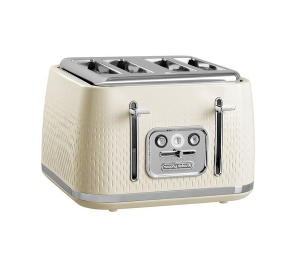 Morphy Richards Verve 4 Slice Toaster - Cream