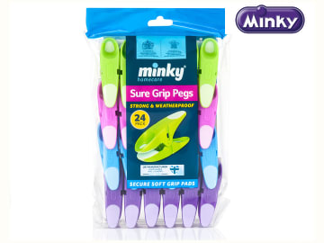 Minky Super Grip Pegs Pack of 24 4300434
