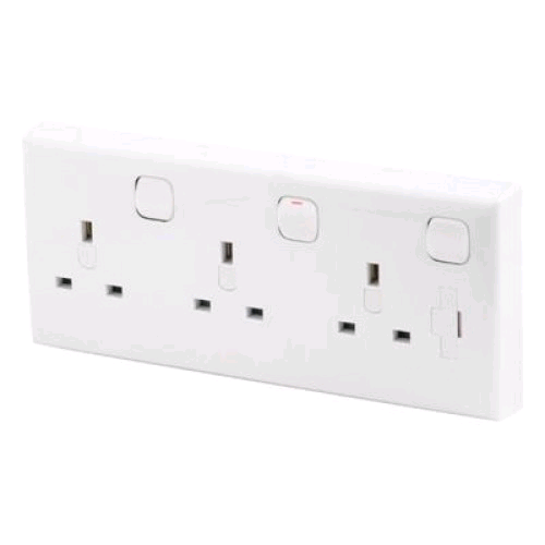 Niglon Double to Triple Socket Convertor 