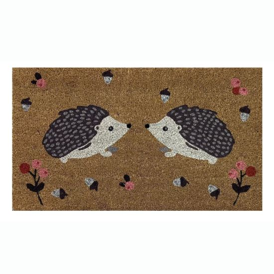 Gainsborough Hedgehogs and Acorns 70cm x 40cm Coir Door Mat