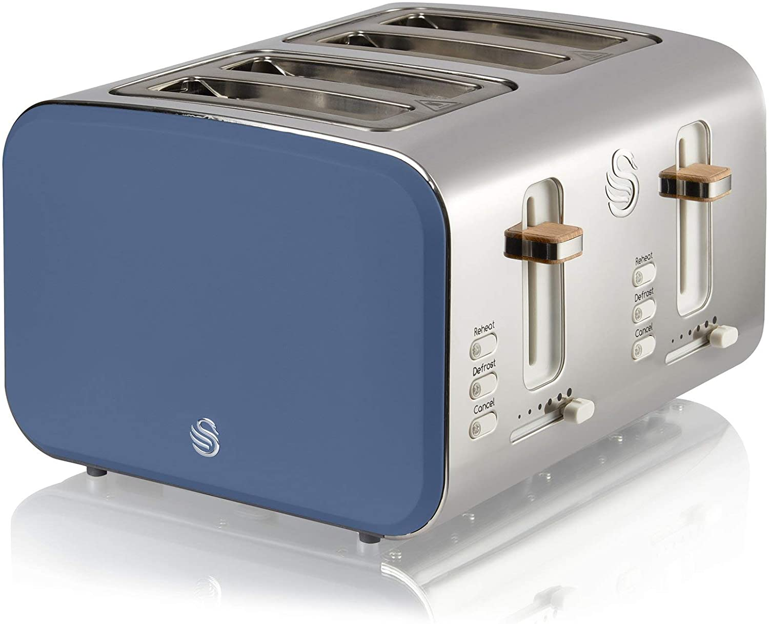 Swan Nordic Style 4 Slice Toaster Blue 1500W 