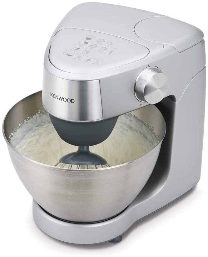 Kenwood Prospero Plus KHC29A0SI Stand Mixer for Baking, Compact 4.3 Litre Bowl, 3 Bowl Tools, 1000 W, Silver