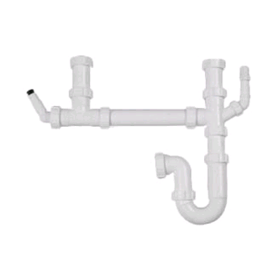 Polypipe One & a Half Undersink Kit 40mm Double Hose 