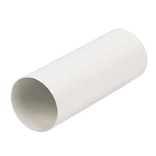 Manrose 4" Ducting Pipe 2000mm Long White