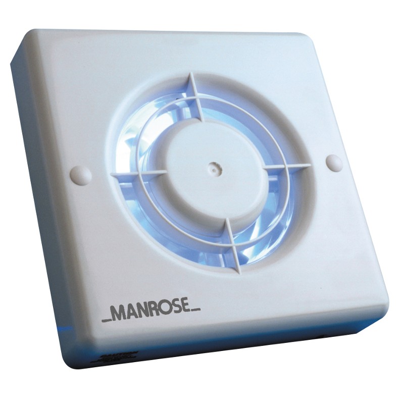 Manrose 4" 100mm Wall/Ceiling Fan With Timer 