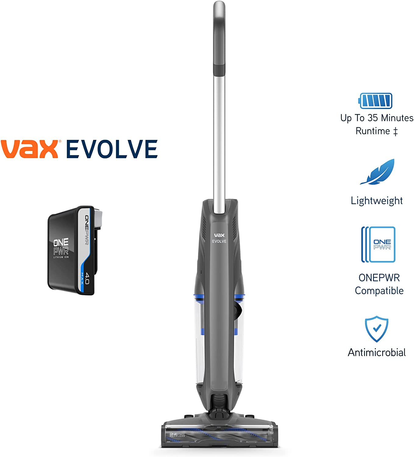 Vax CLSVLXKS OnePower Evolve Cordless Upright 