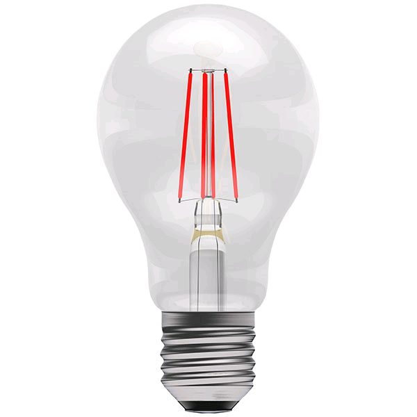 Bell 4W ES LED Coloured Filament GLS Red 