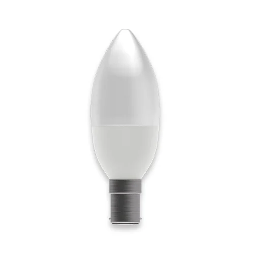 Bell 3.9w SBC LED 2700K Opal Candle Lamp Warm White 