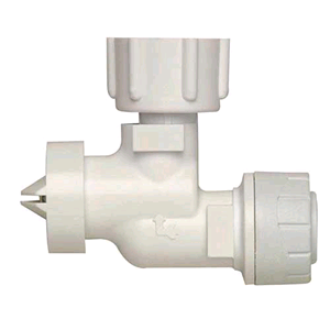 Polypipe PolyPlumb 15mm x 1/2" Bent Service Valve White 