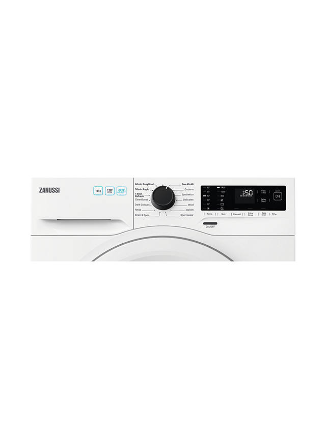 Zanussi ZWF144A2PW 10Kg Washing Machine with 1400 rpm - White - 30 Min ...