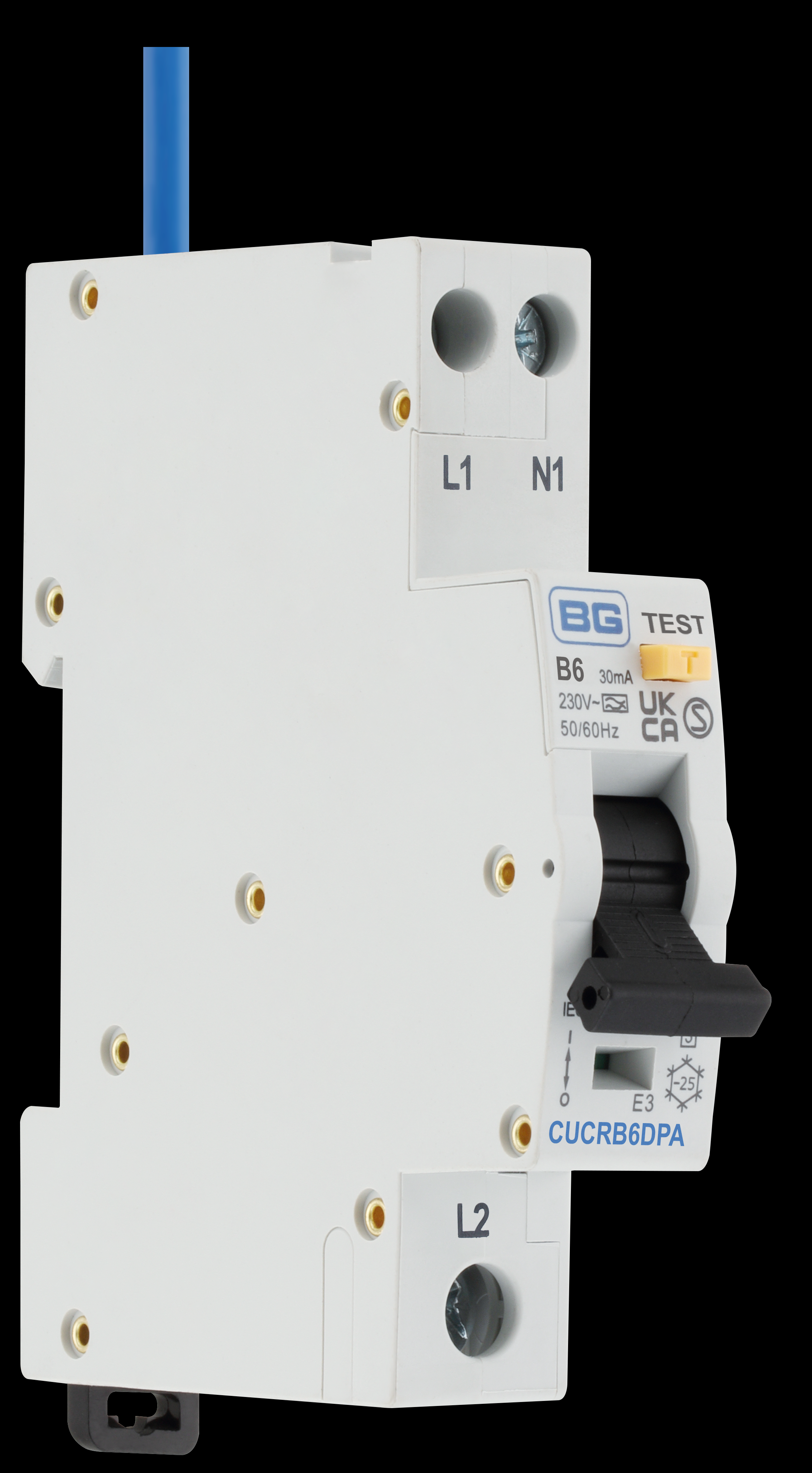 BG Mini RCBO Double Pole 6a 30mA Type A, 