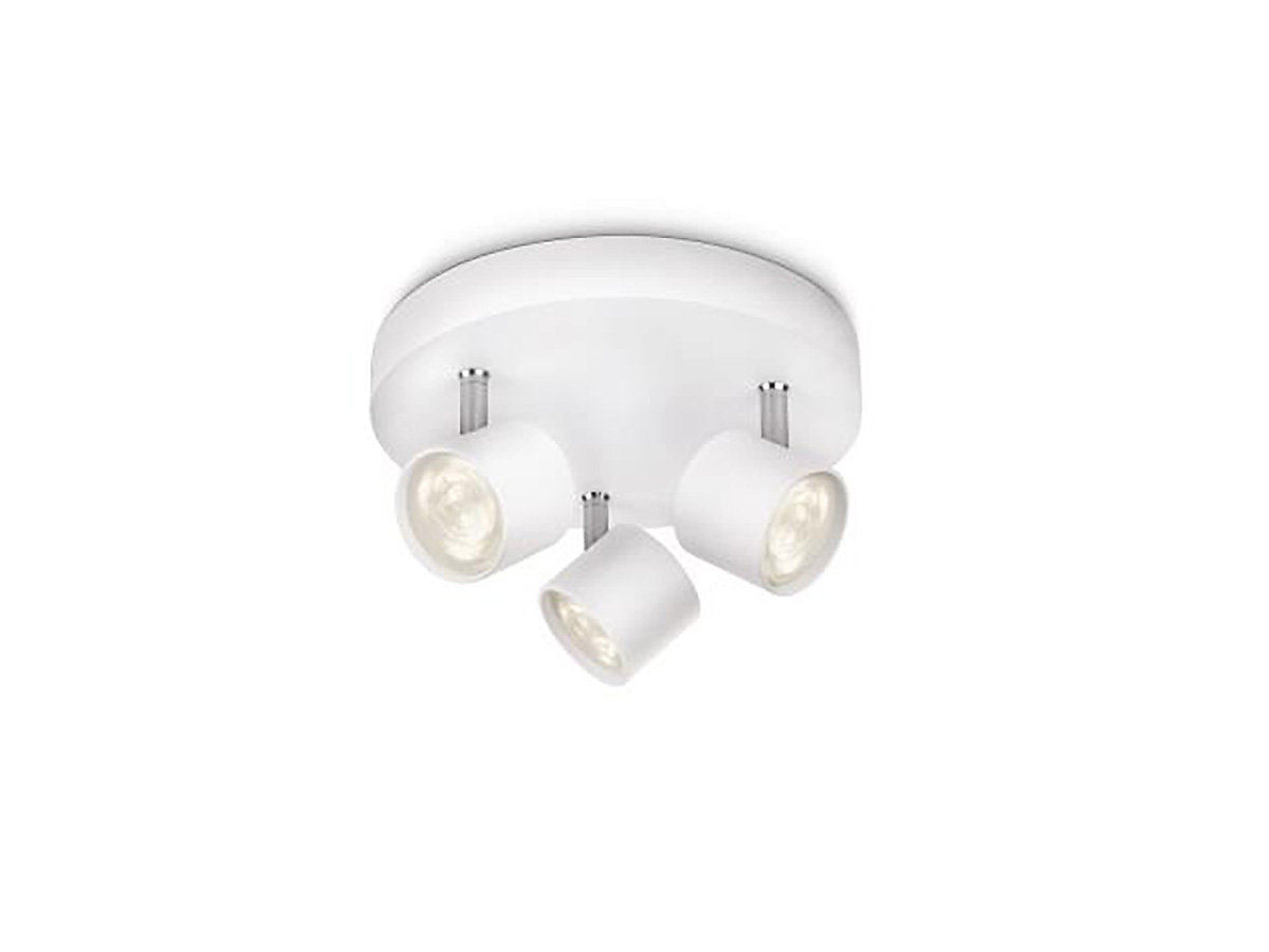 Philips Star 3 Spot LED Ceiling Fitting White